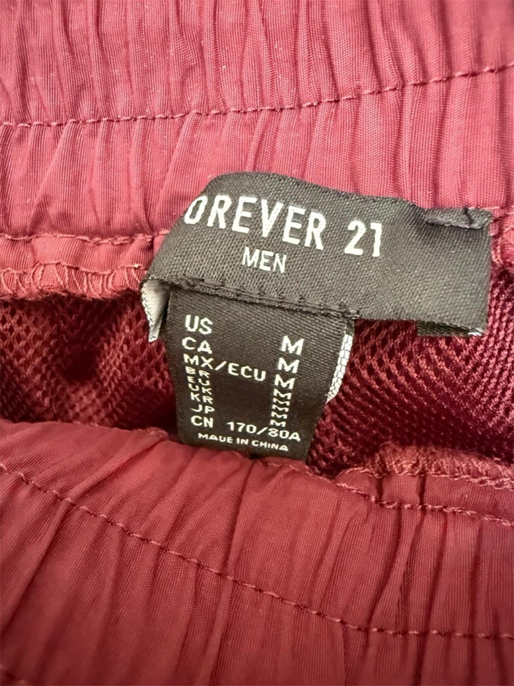 Forever 21 Red & Burgundy Colorblock Lightweight Jacket and matching pants - Picture 9 of 9